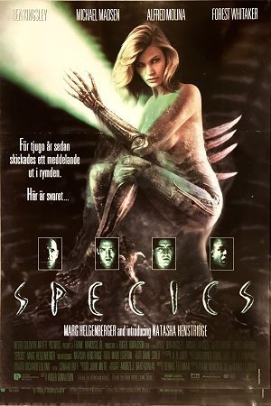 Species 1995 poster