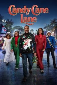 Candy Cane Lane 2023 hindi poster Vegamovies